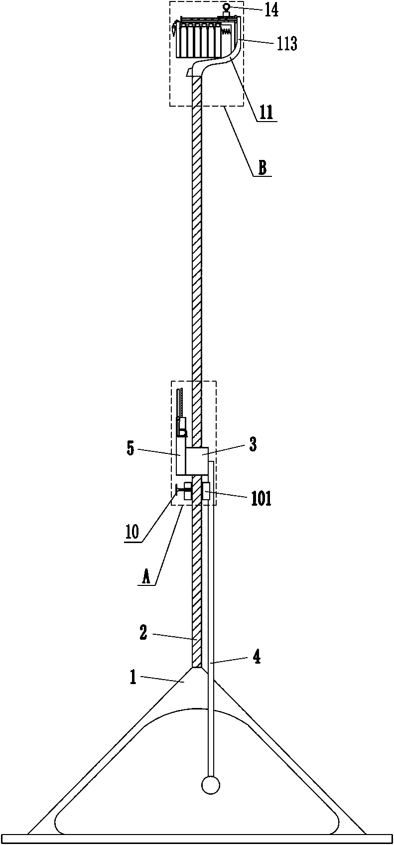 Track-and-field sprint belt straightening equipment