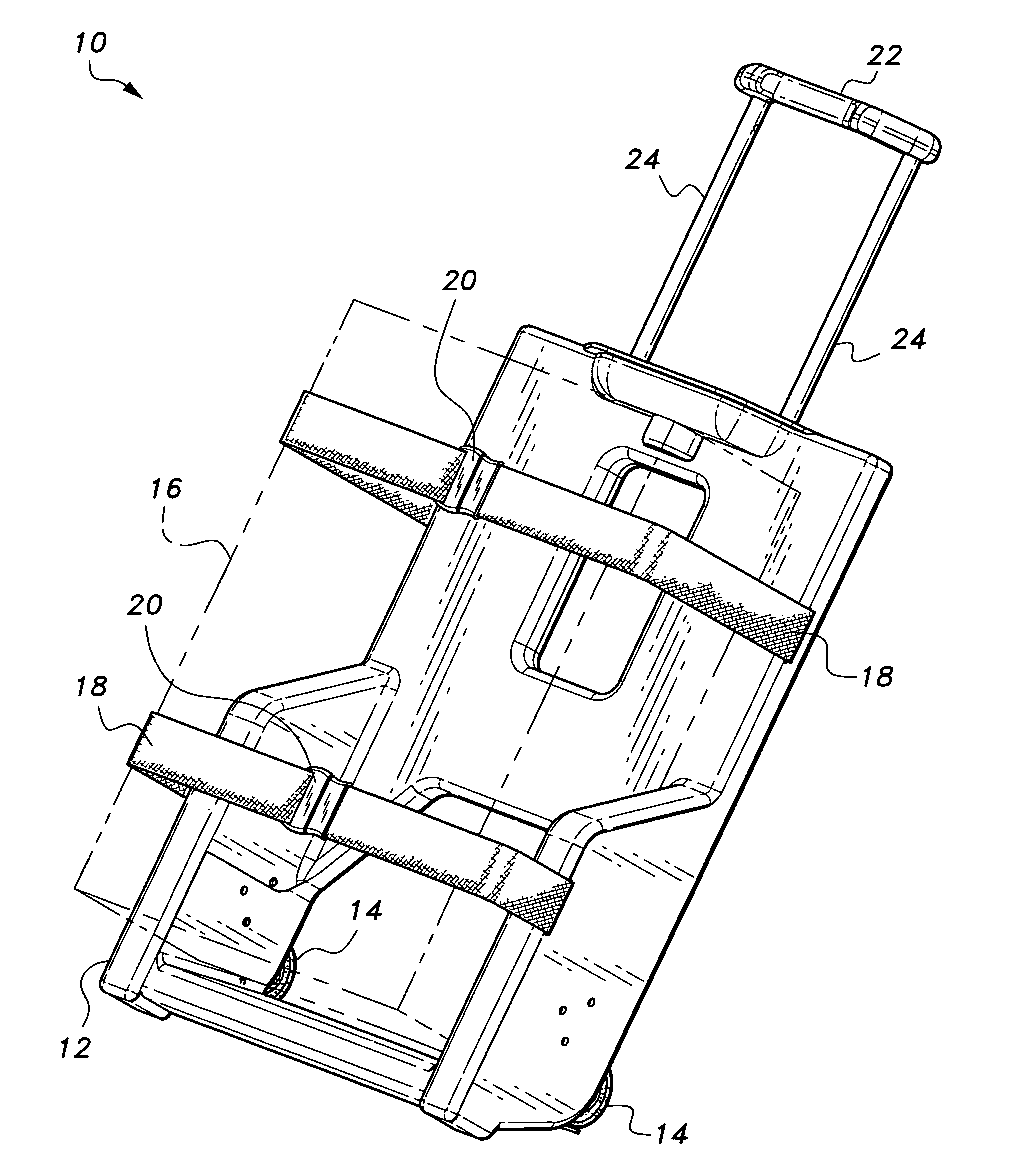 Chassis with retractable wheels