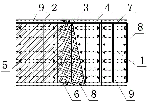 Cleaning method for cast-in-place reinforced concrete stair segment timber template