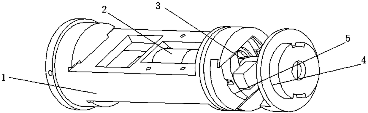 Electronic locking core limiting self-locking clutch device