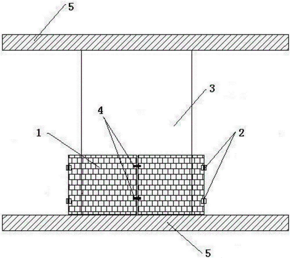 Flat-opening temporary rotating guardrail at elevator shaft entrance of civil building