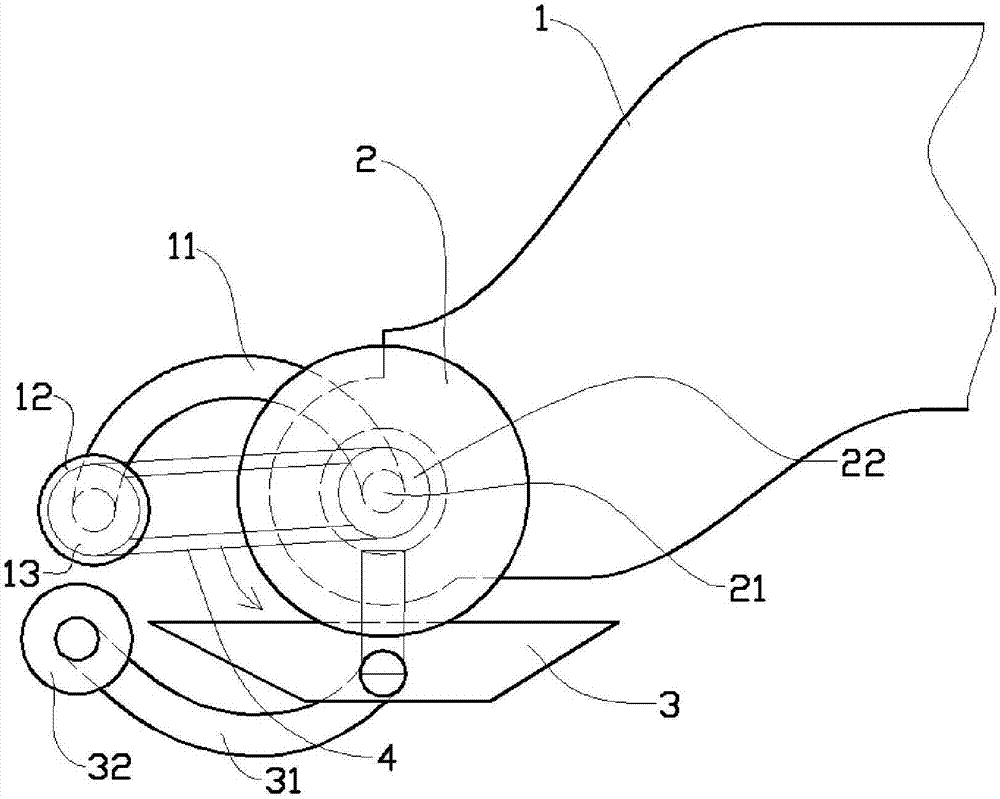 Electric scissors head structure