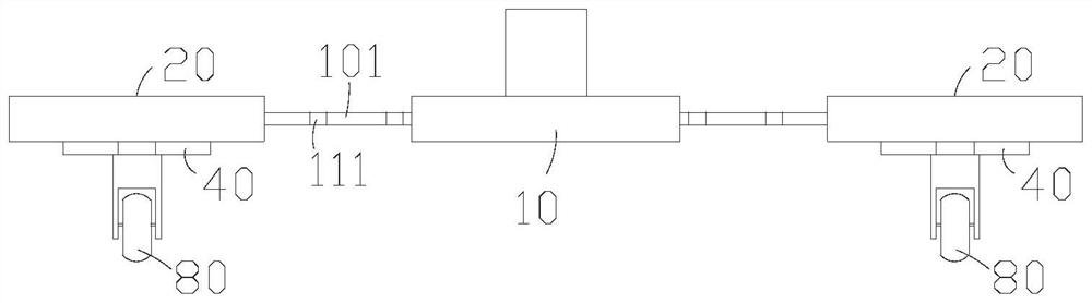 Chassis device of logistics robot