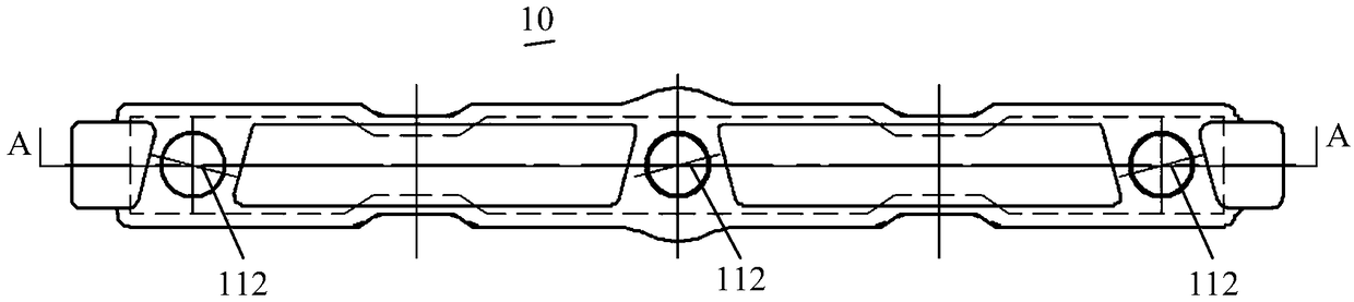 Press plate for scraper conveyor and production method thereof