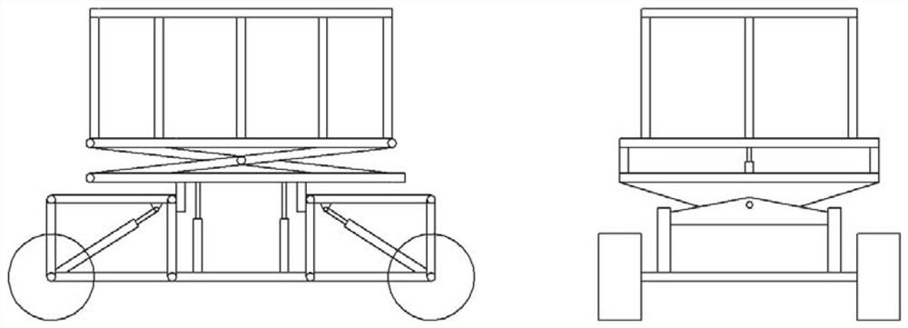 Orchard high-position operation platform leveling device