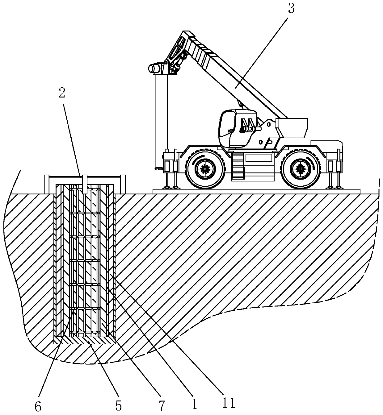 Constructing process of cast-in-situ bored piles