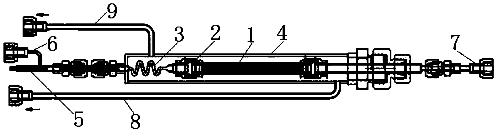 Hydrogen isotope exchange membrane reaction assembly