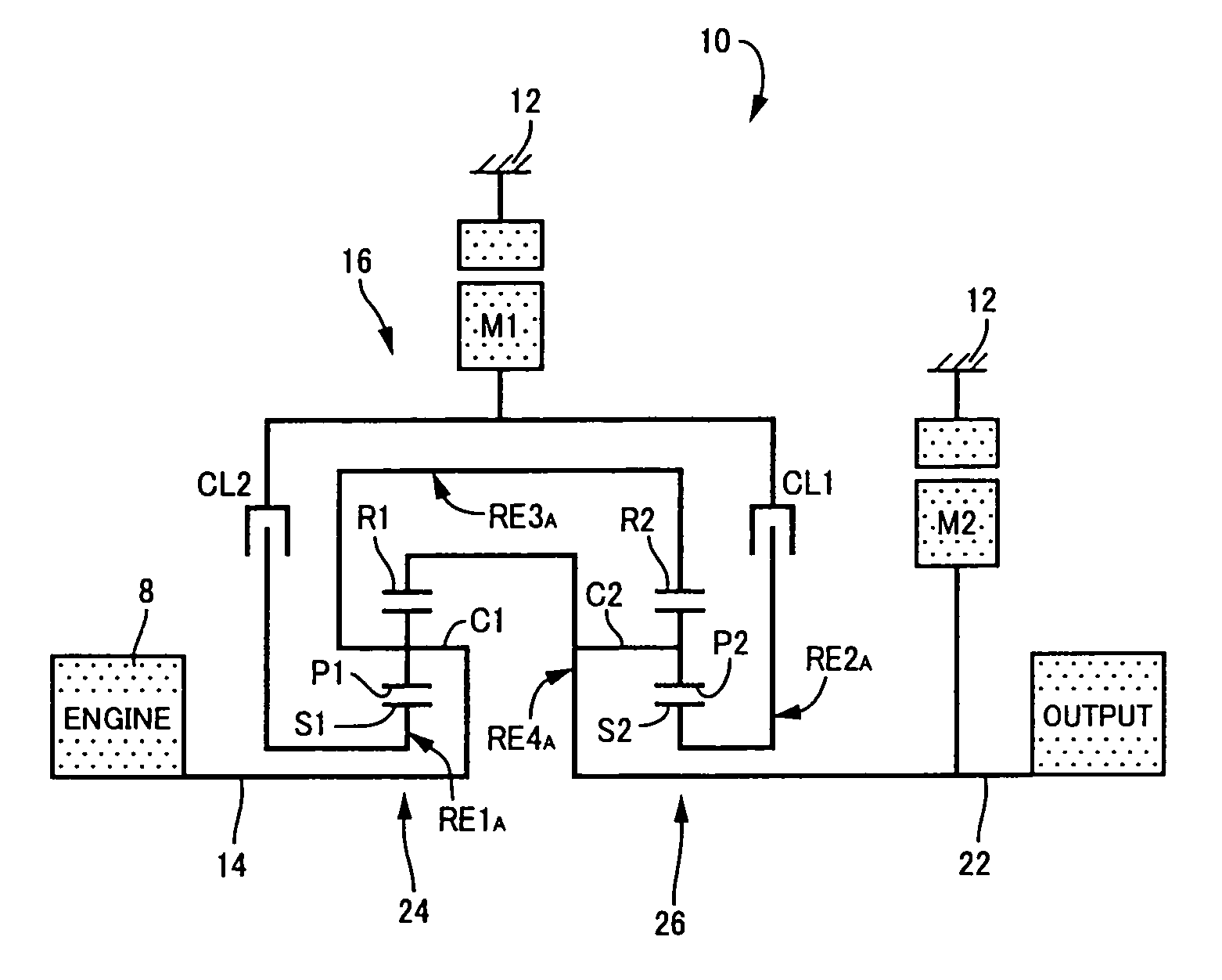 Hybrid vehicle drive system