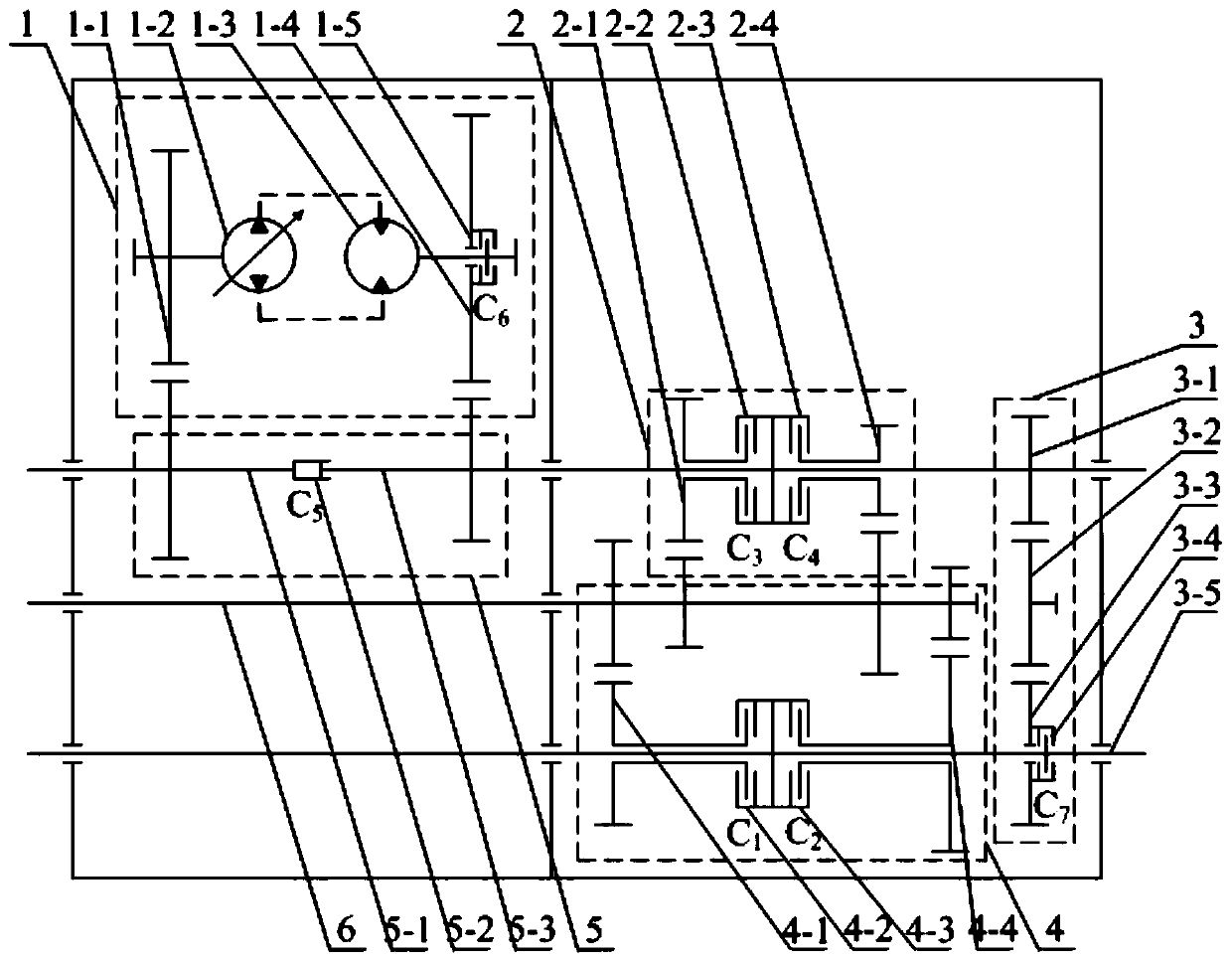 Variable-speed transmission device