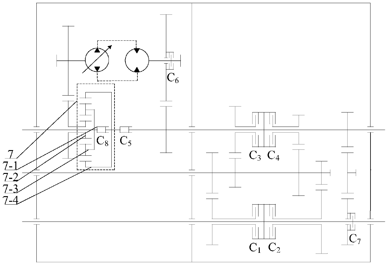 Variable-speed transmission device