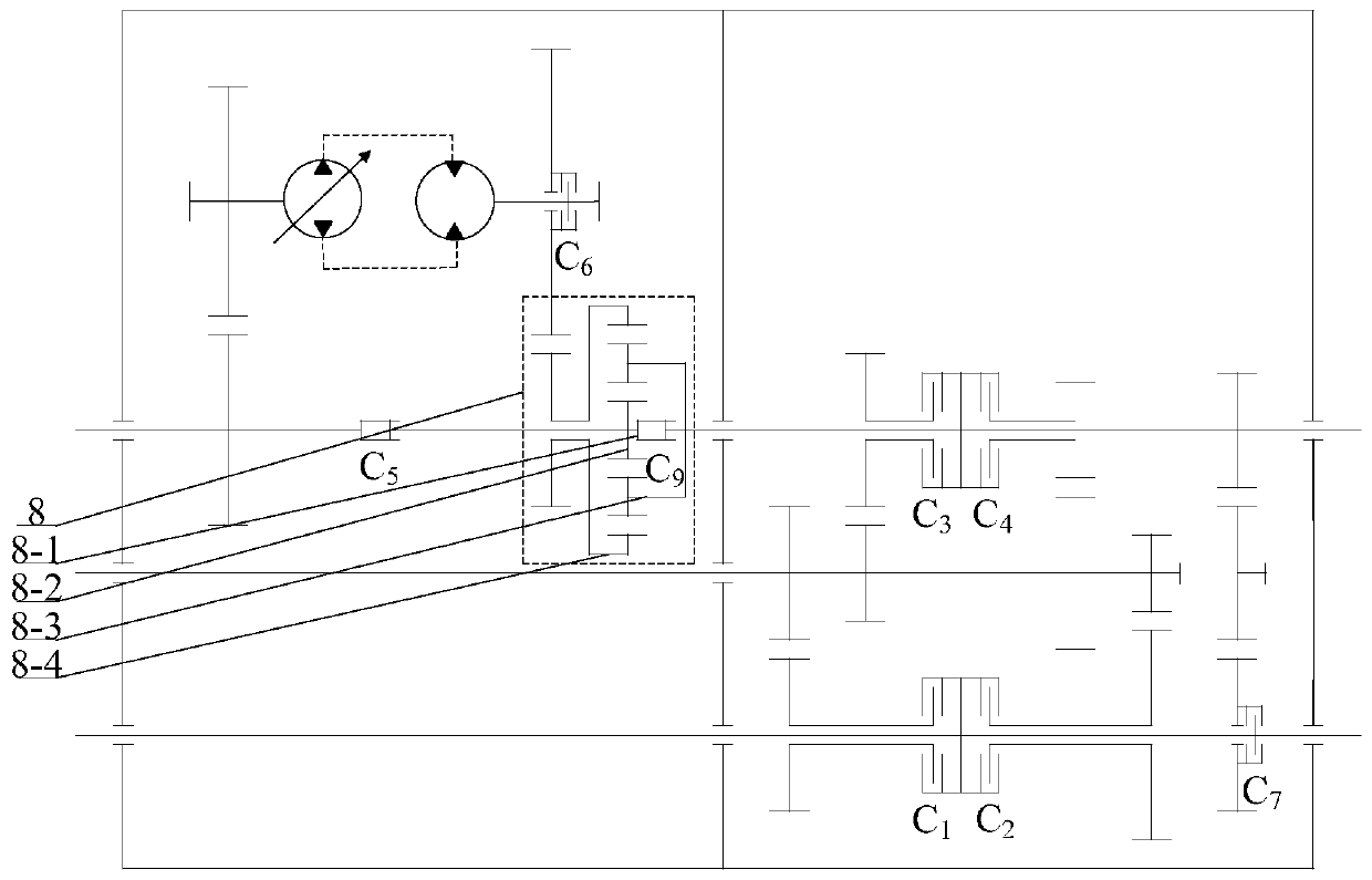 Variable-speed transmission device