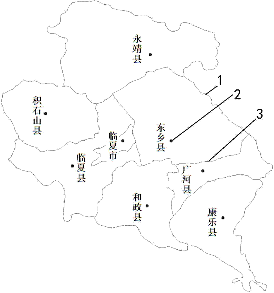 Agricultural meteorological factor online spatial visualization analysis method