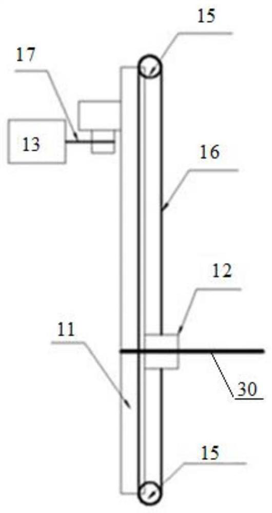 Underwater movable measuring device for measuring high-temperature steam spraying condensation temperature