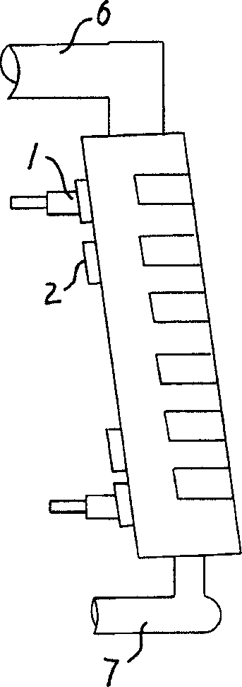 Casting method of metal substrate cooling wall
