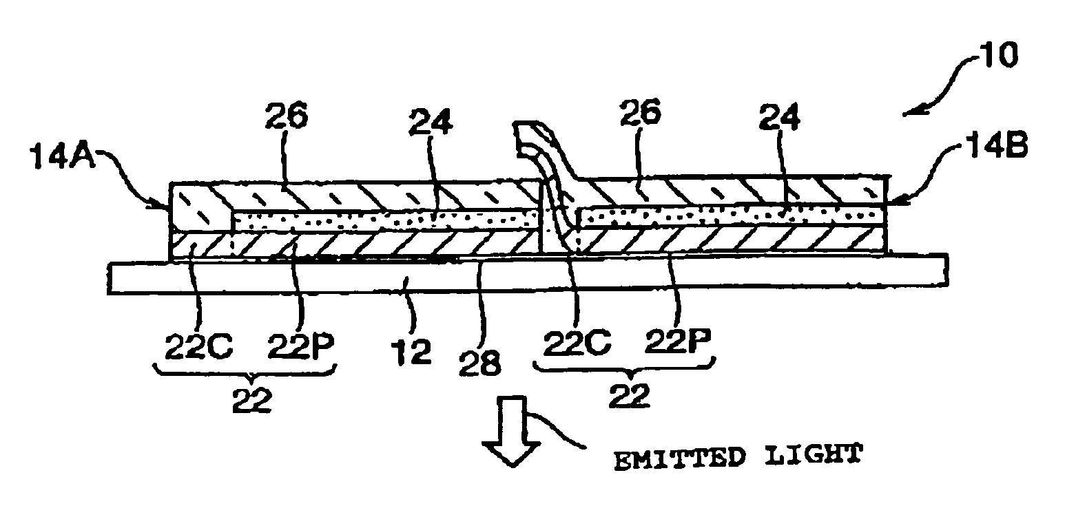 Large EL panel and manufacturing method therefor