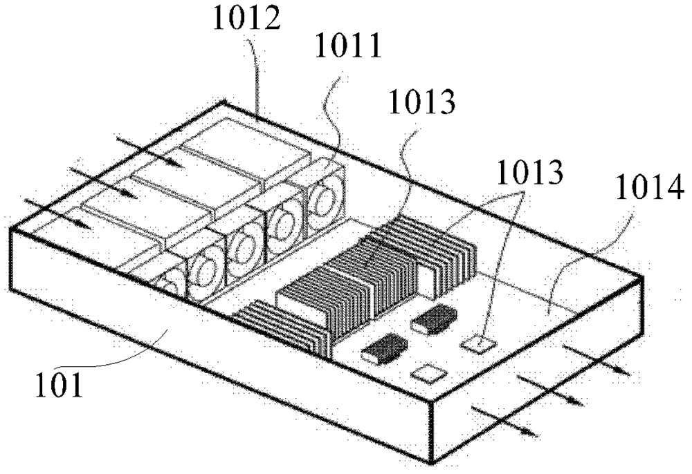 An electronic equipment cooling system with auxiliary cooling device