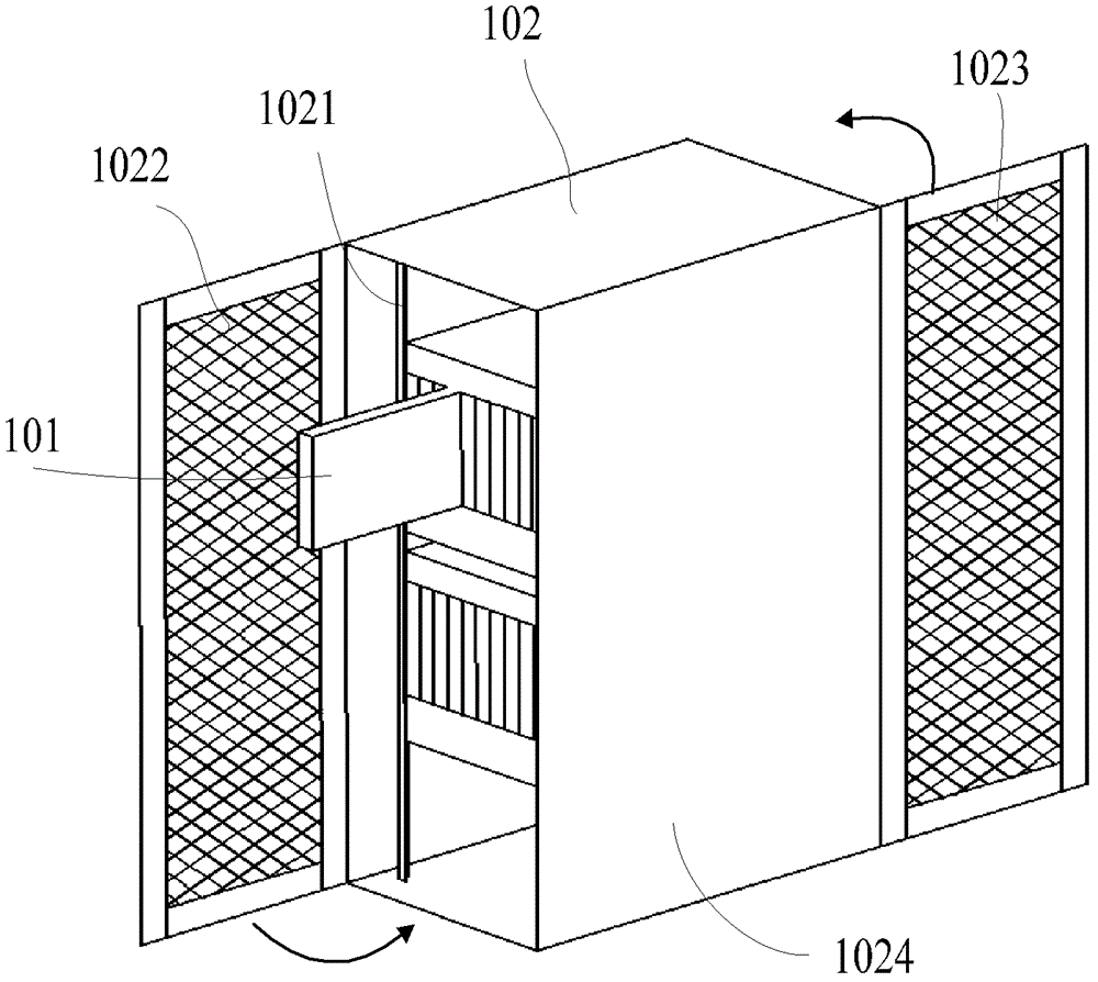 An electronic equipment cooling system with auxiliary cooling device