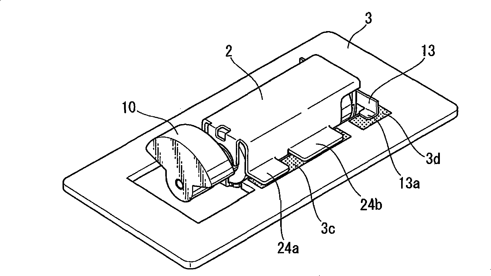 Vibration motor holding structure and vibration motor