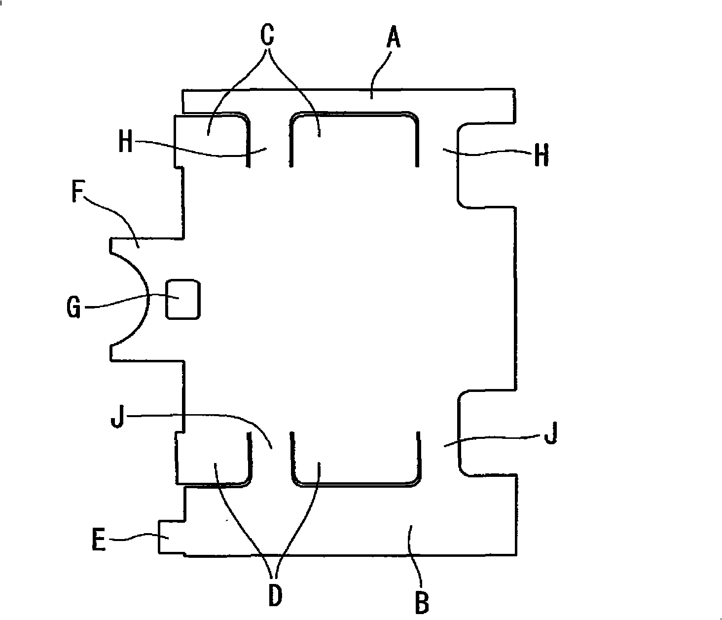 Vibration motor holding structure and vibration motor