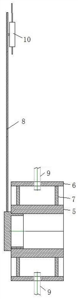 A method for measuring the double slope of the rear bearing of the stern tube