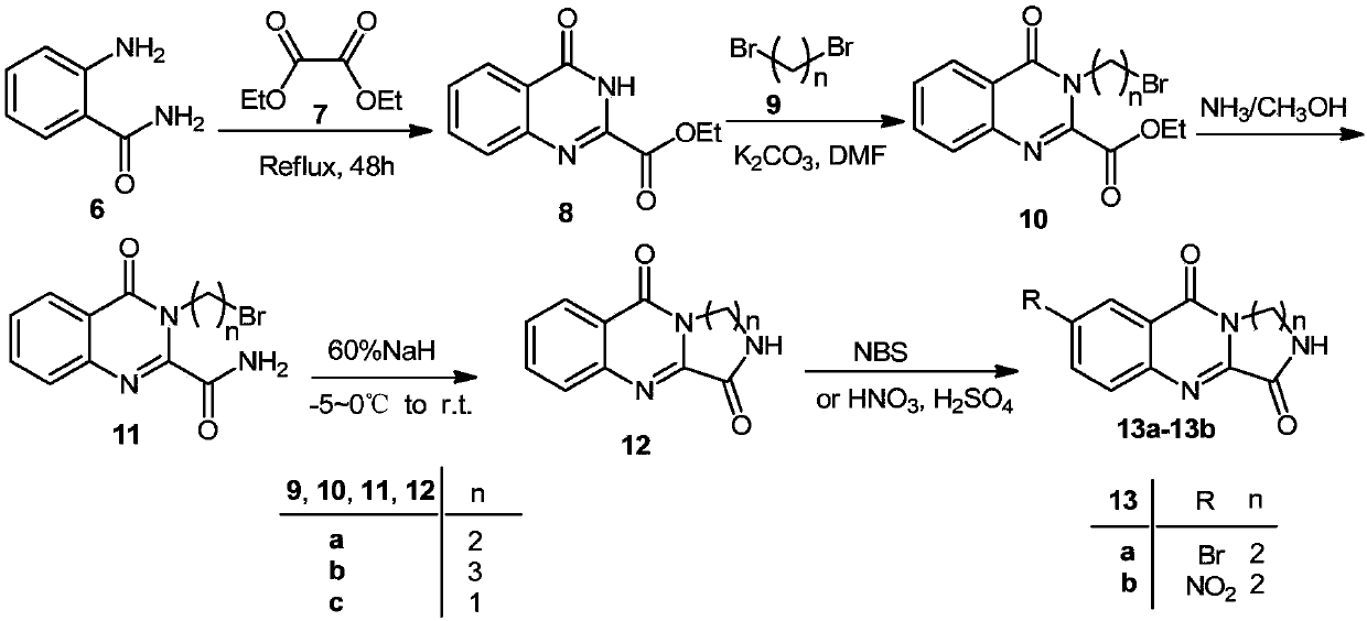 A class of 2,3-lactam ring-fused quinazolin-4(3h)-one derivatives and its preparation method and application