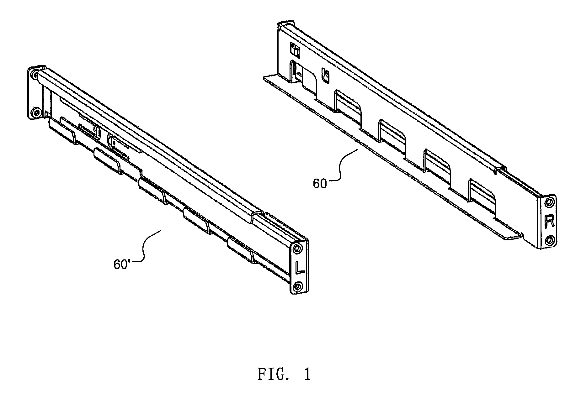 Slide rail assembly and slide rail assembly pair