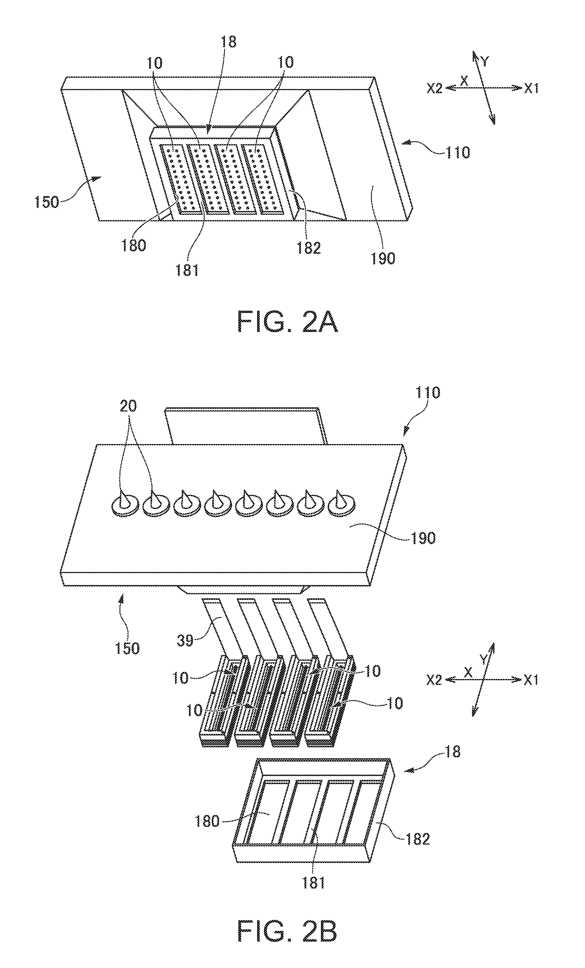 Liquid droplet discharge device and method of manufacturing liquid droplet discharge device