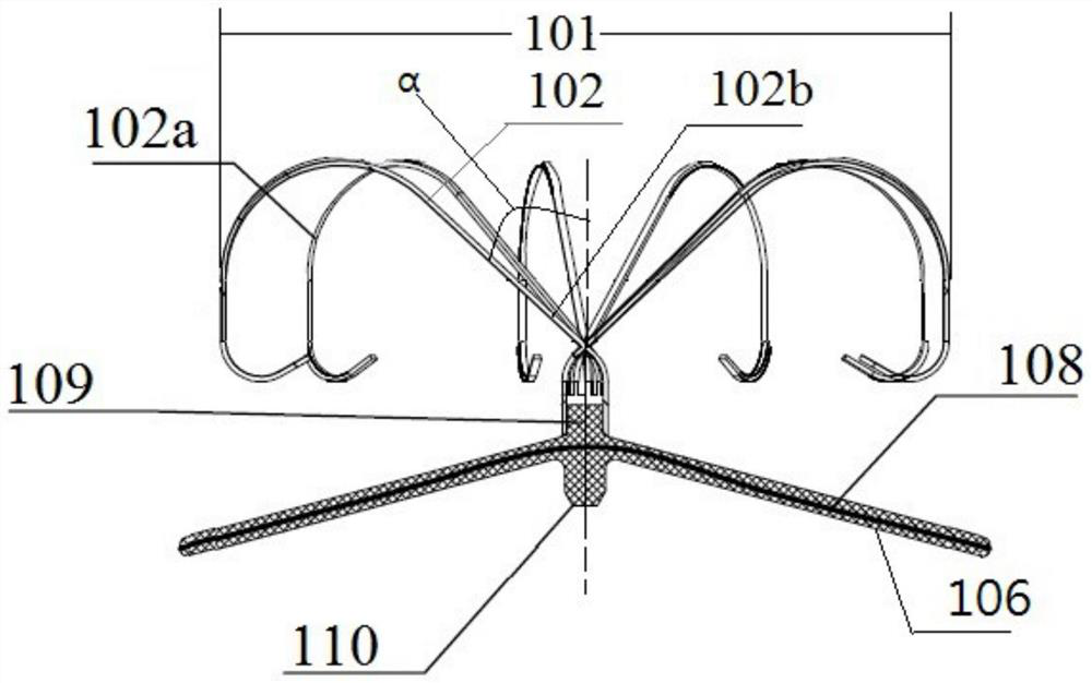 Left auricle plugging device