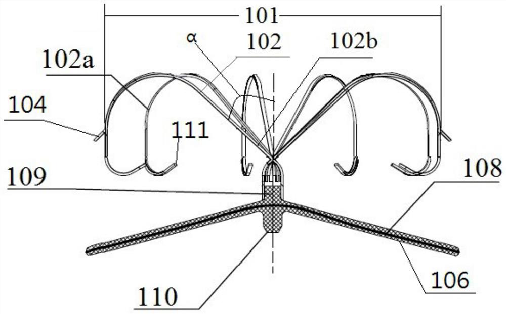 Left auricle plugging device