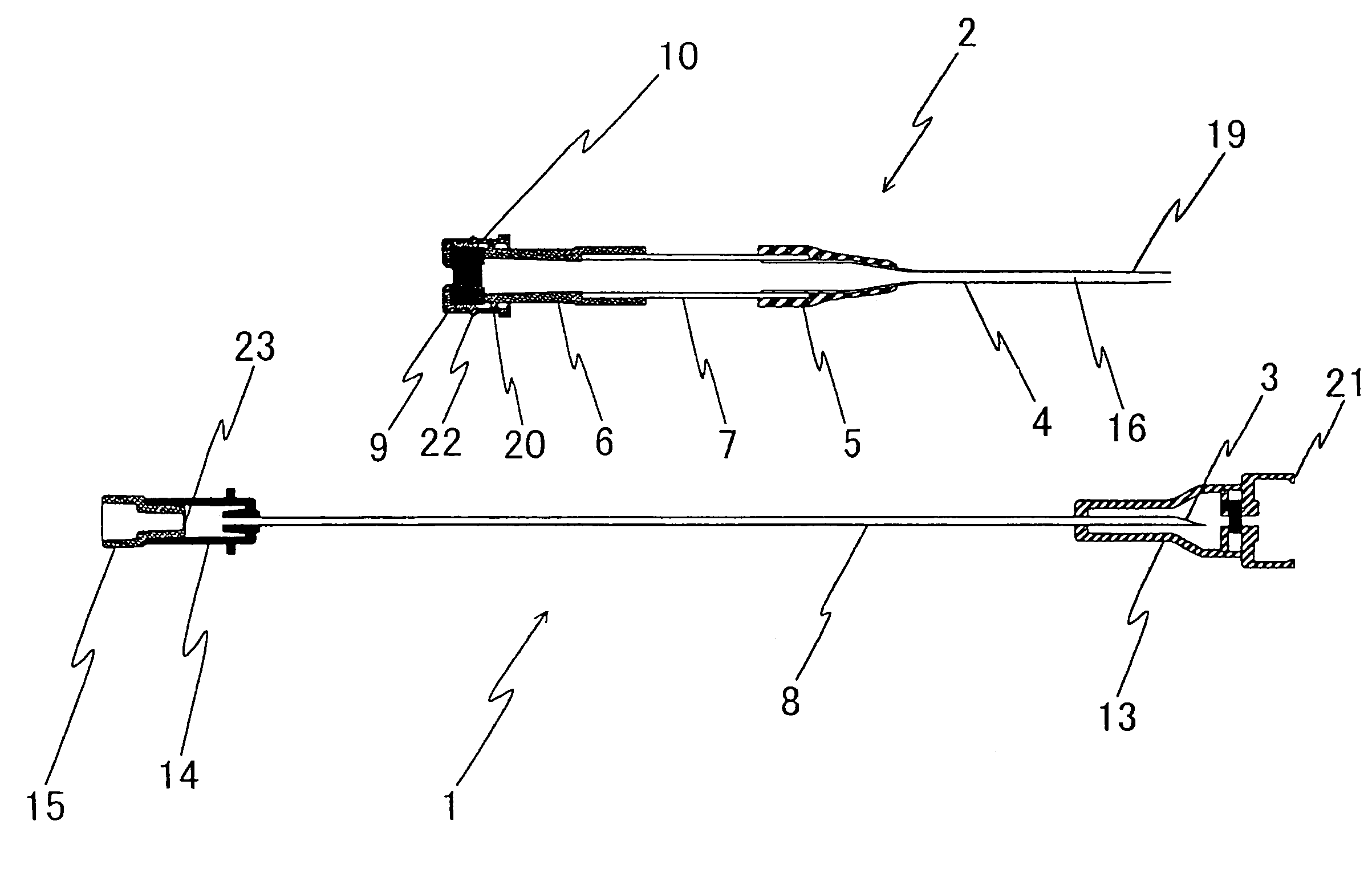 Safety indwelling needle