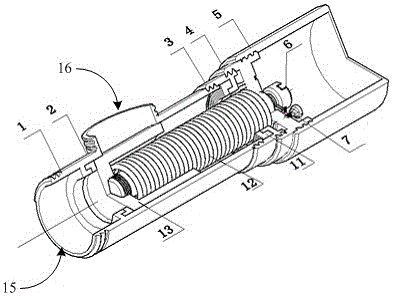 Automatic tap water cutoff closing device