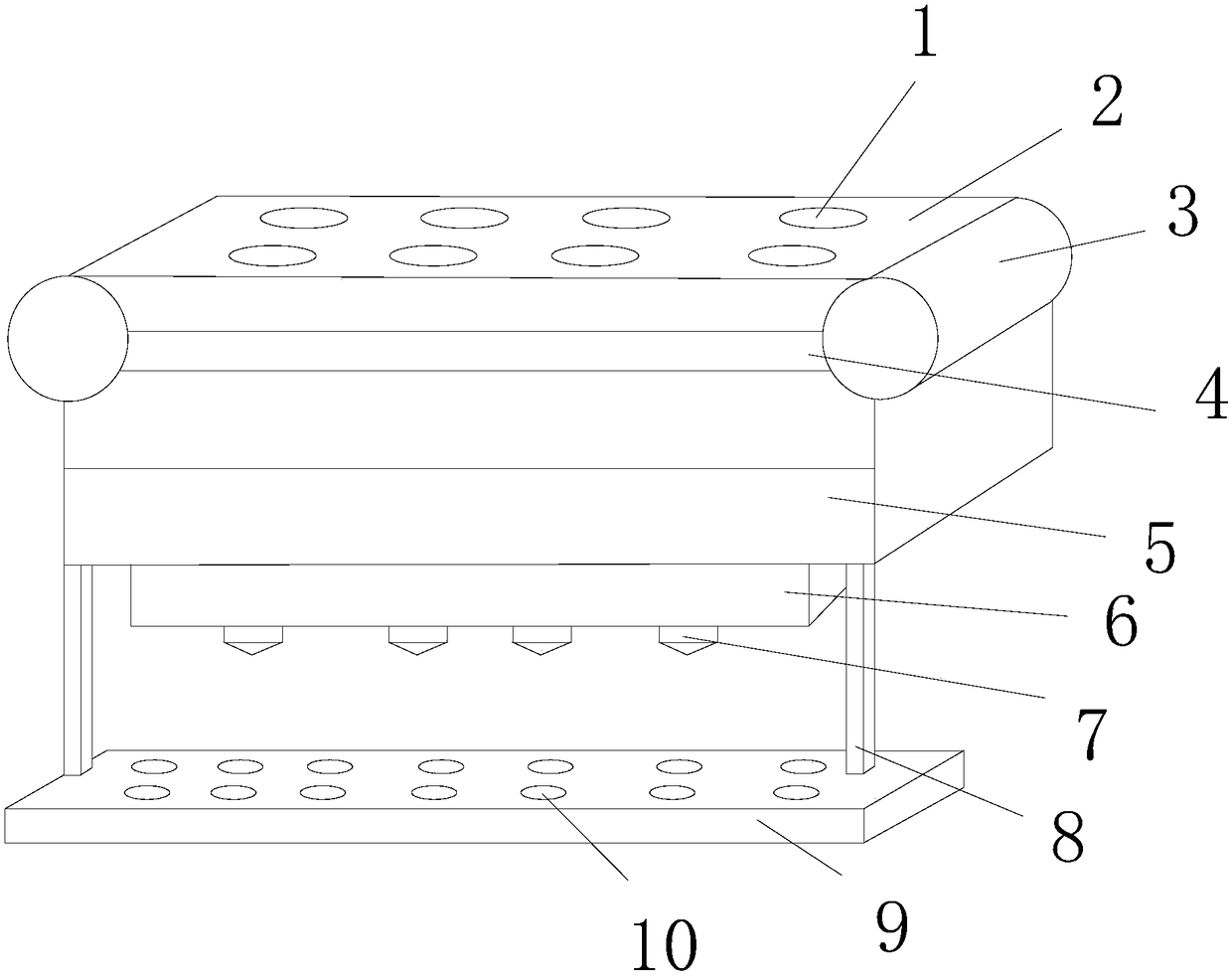 Combined-type ecological floating bed suitable for environmental restoration of urban riverway environment