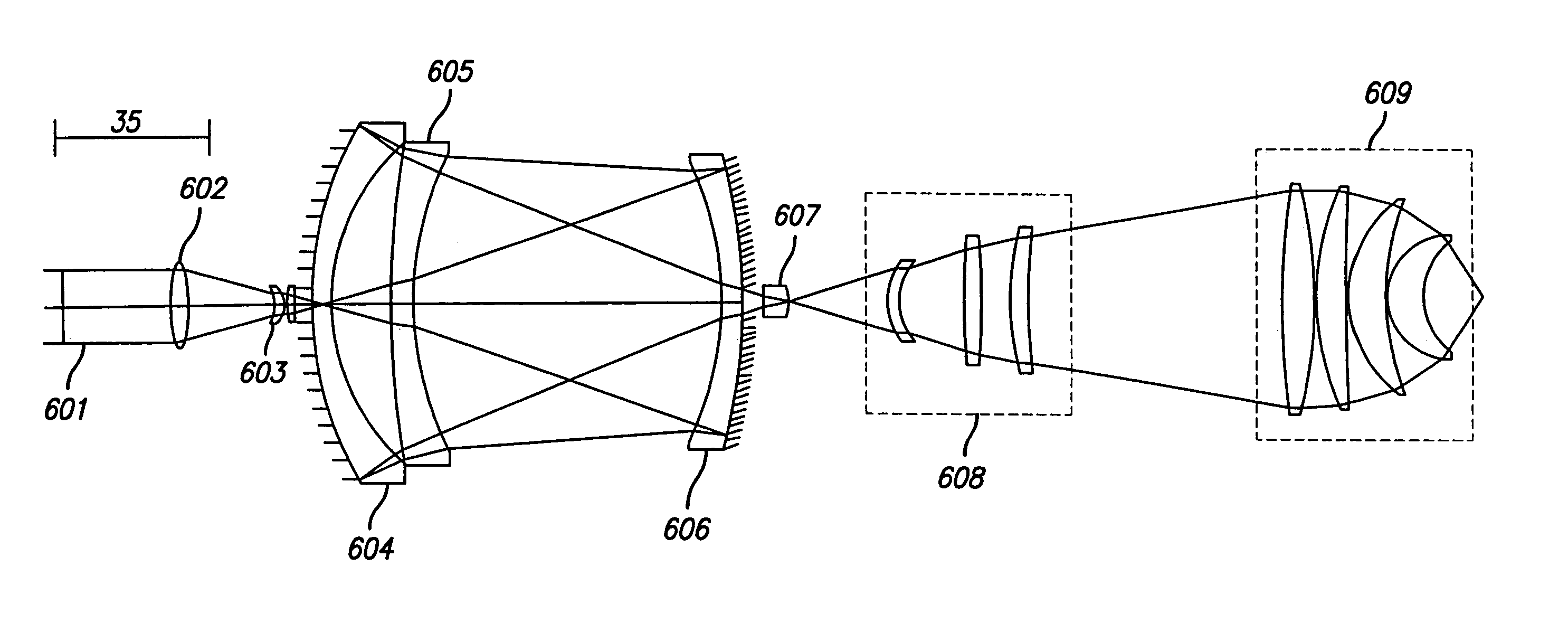 Broad band DUV, VUV long-working distance catadioptric imaging system