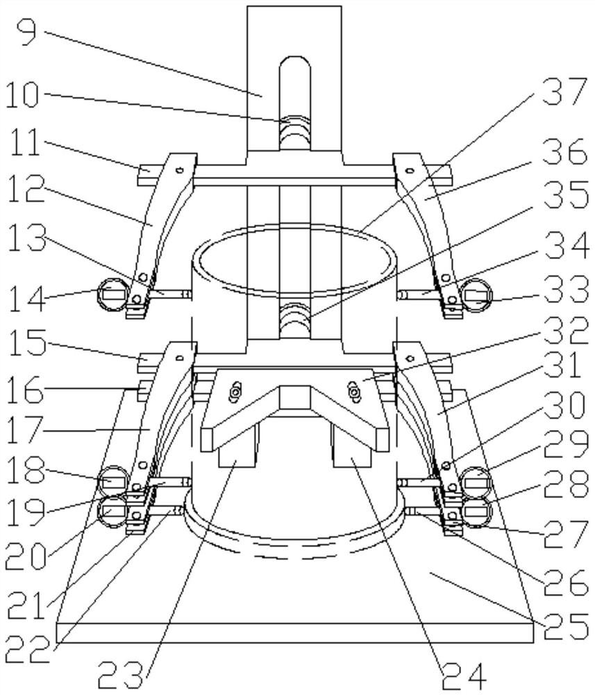 Cylinder liner outer diameter and roundness comprehensive measuring device and using method