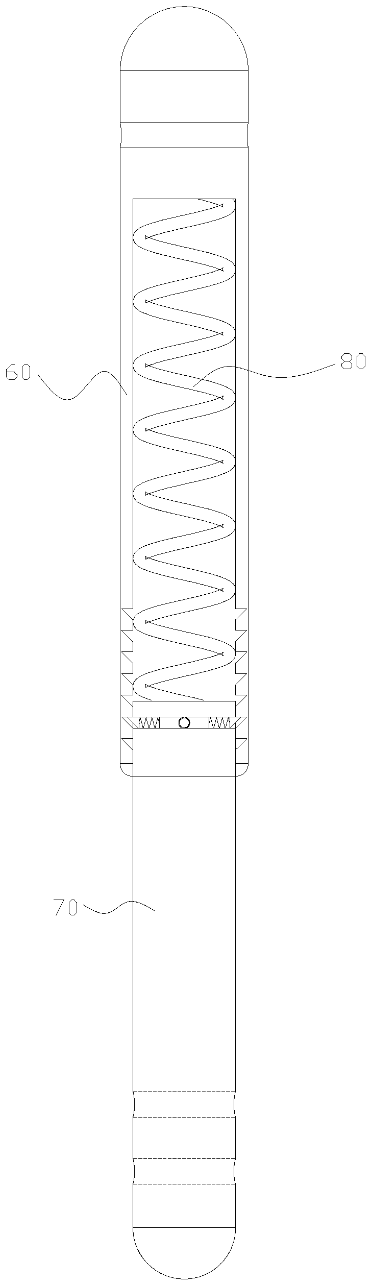 Intramedullary bone prolongation device using memory alloy spring electromagnetic heating