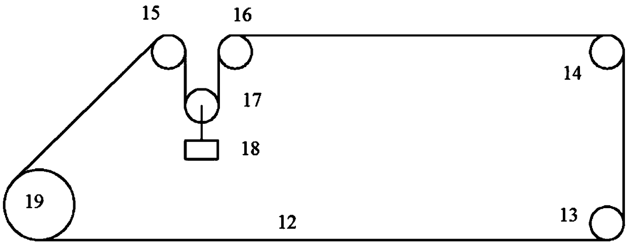 Wire cutting machining method and device for maintaining constant tension of molybdenum wire in process of machining