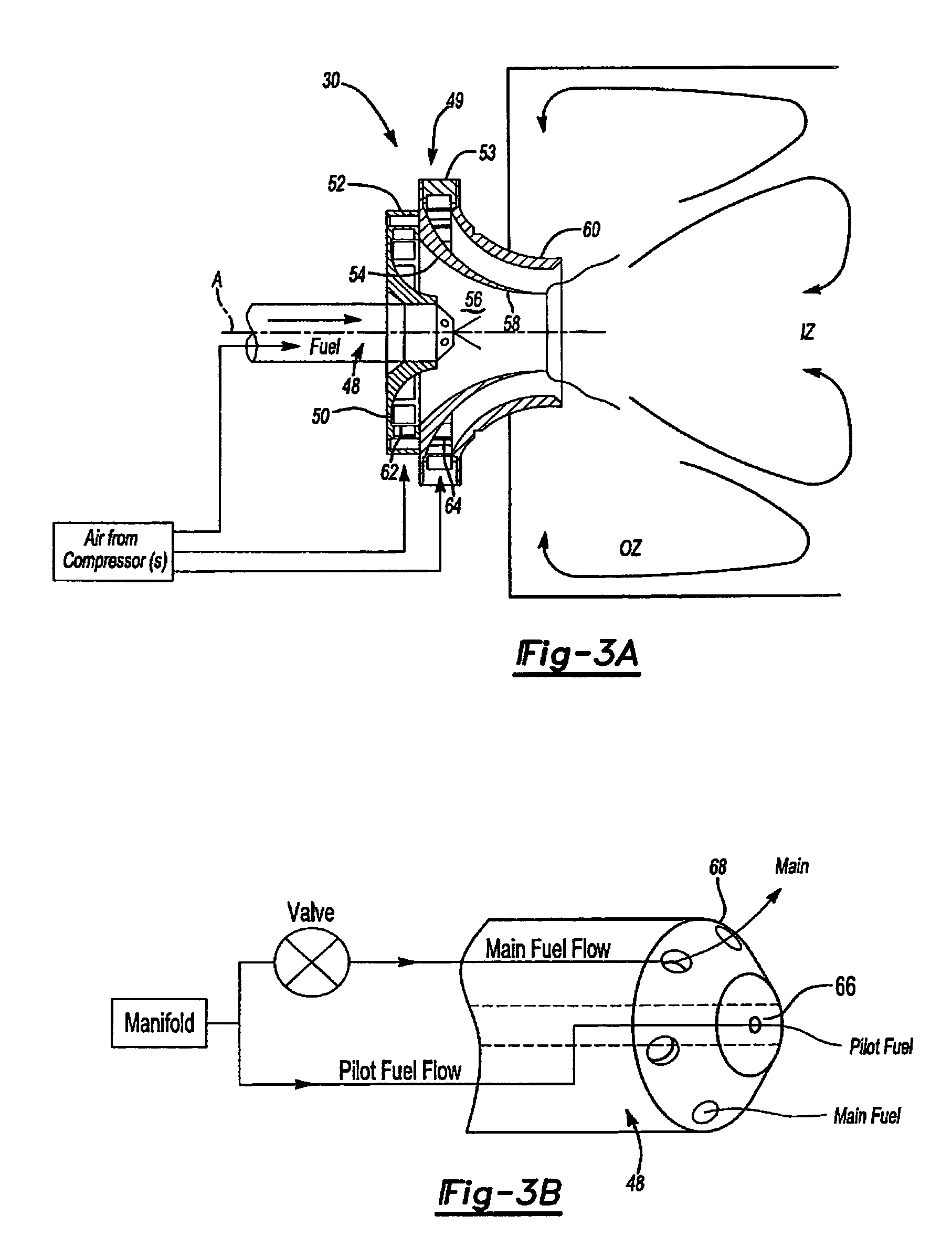 Air assist fuel injector for a combustor