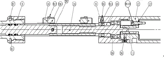 Online intelligent regulation-and-control water nozzle device of water injection well