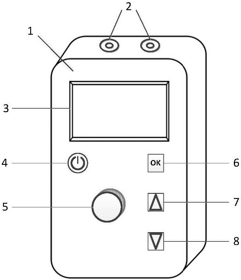 Transcranial direct current stimulation device and work method thereof