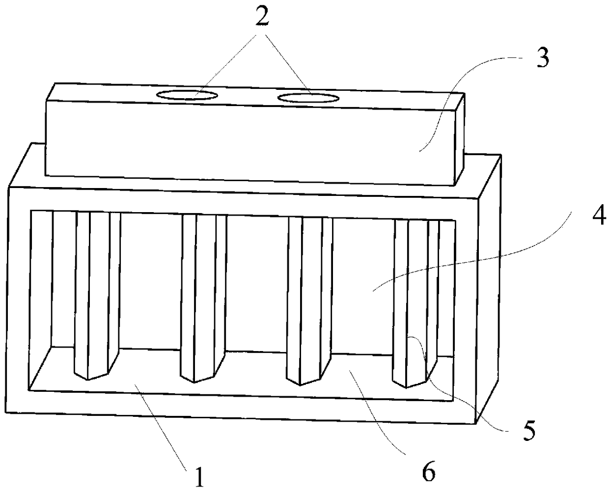 Two-dimensional construction multi-support-plate ejector structural design