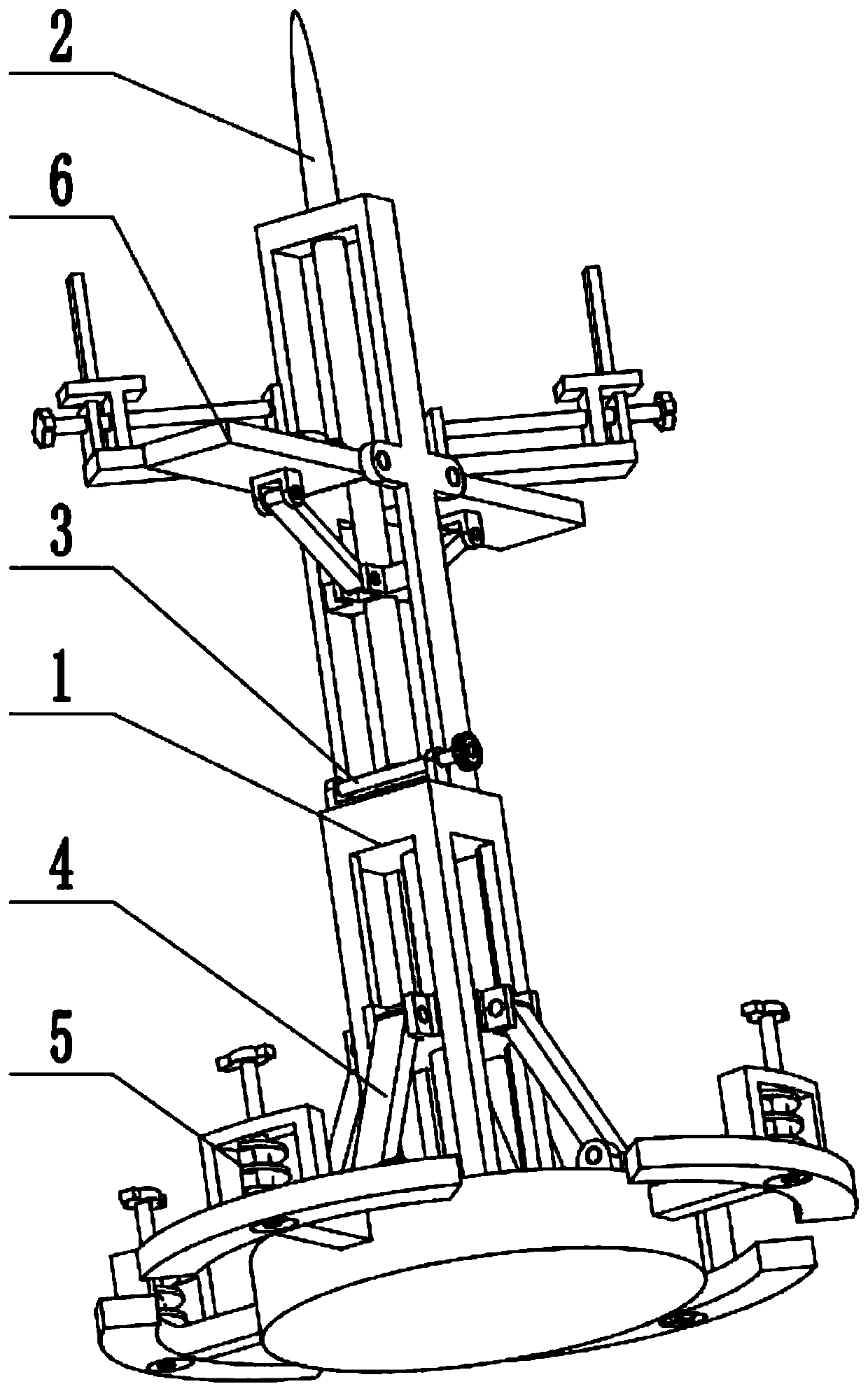 A small adjustable 5g signal receiving tower