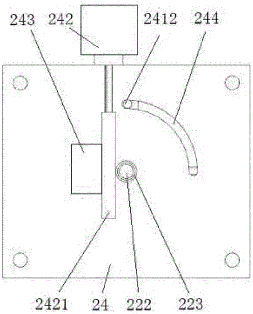 Shaft assembly pressing and rotating return device