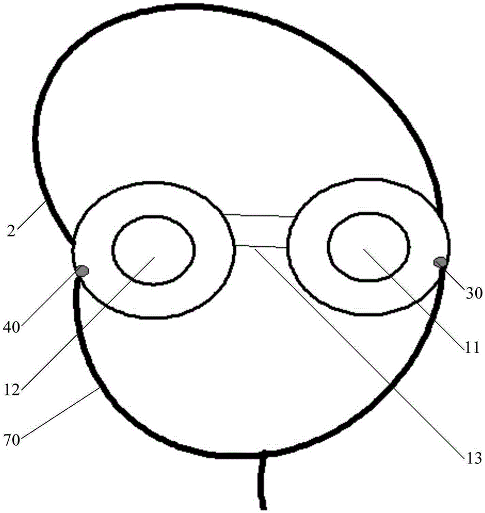 Atomization type moisturizing goggle and realization method