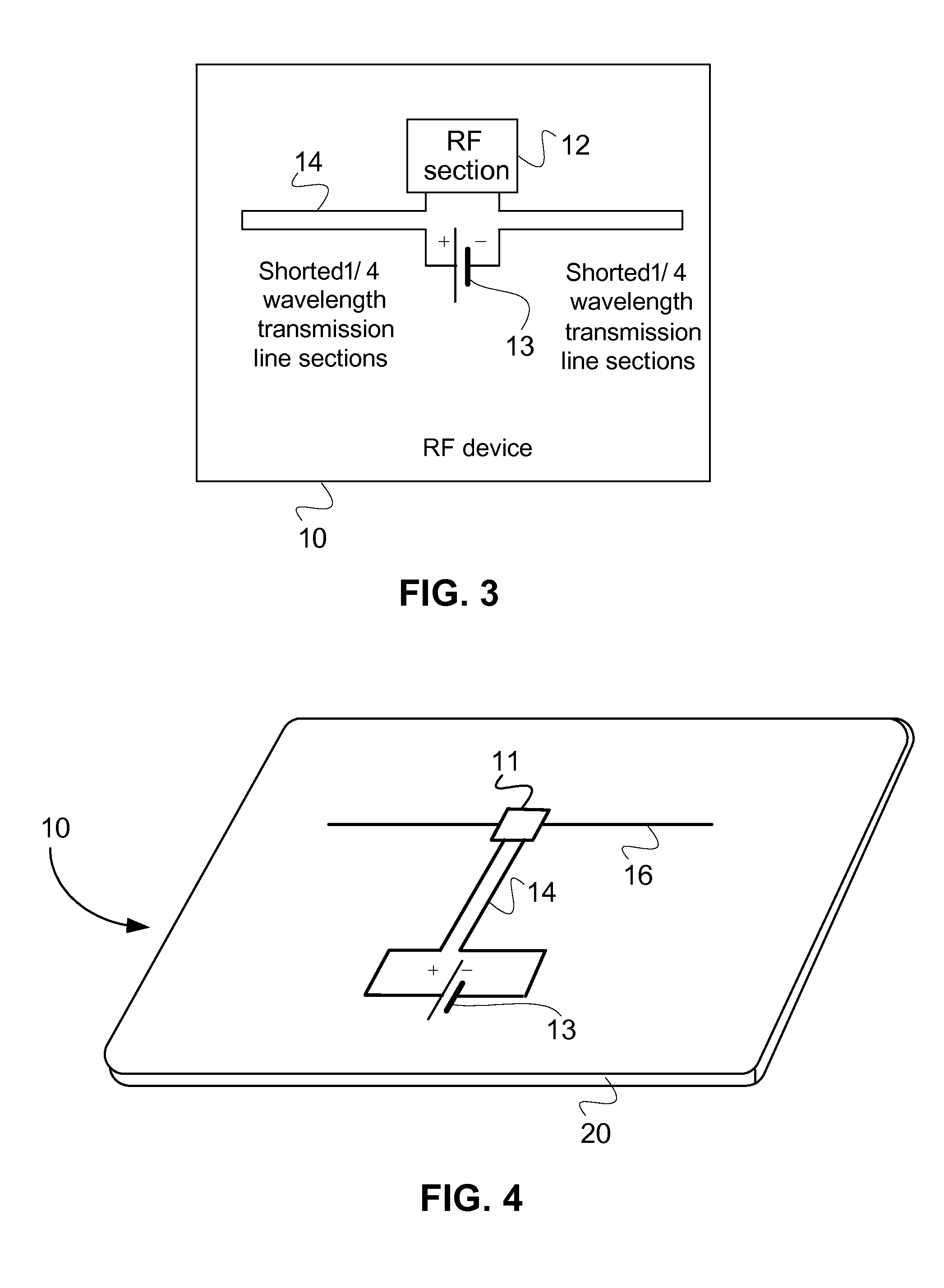 Method and circuit for providing RF isolation of a power source and an RF device employing such a circuit