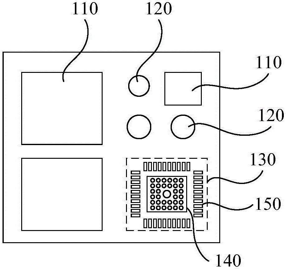 PCB (printed circuit board) heat-radiation soldering pad used for QFN (quad flat no-lead package) chip, and QFN chip and PCB soldering method