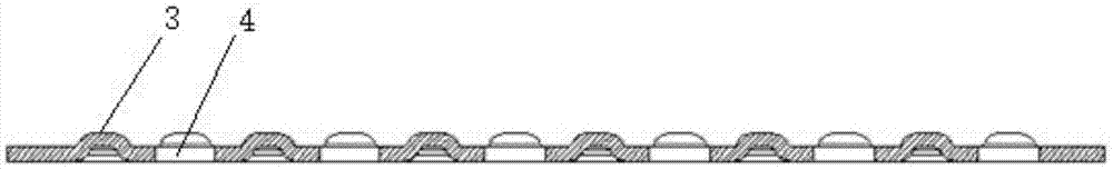 Dielectrophoresis electrode structure for emitting non-homogeneous electric field outwards