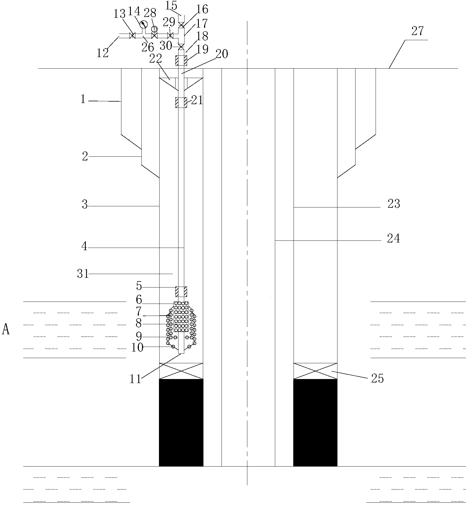 Online continuous monitoring sampling protecting device for external oil-water well casing pressure