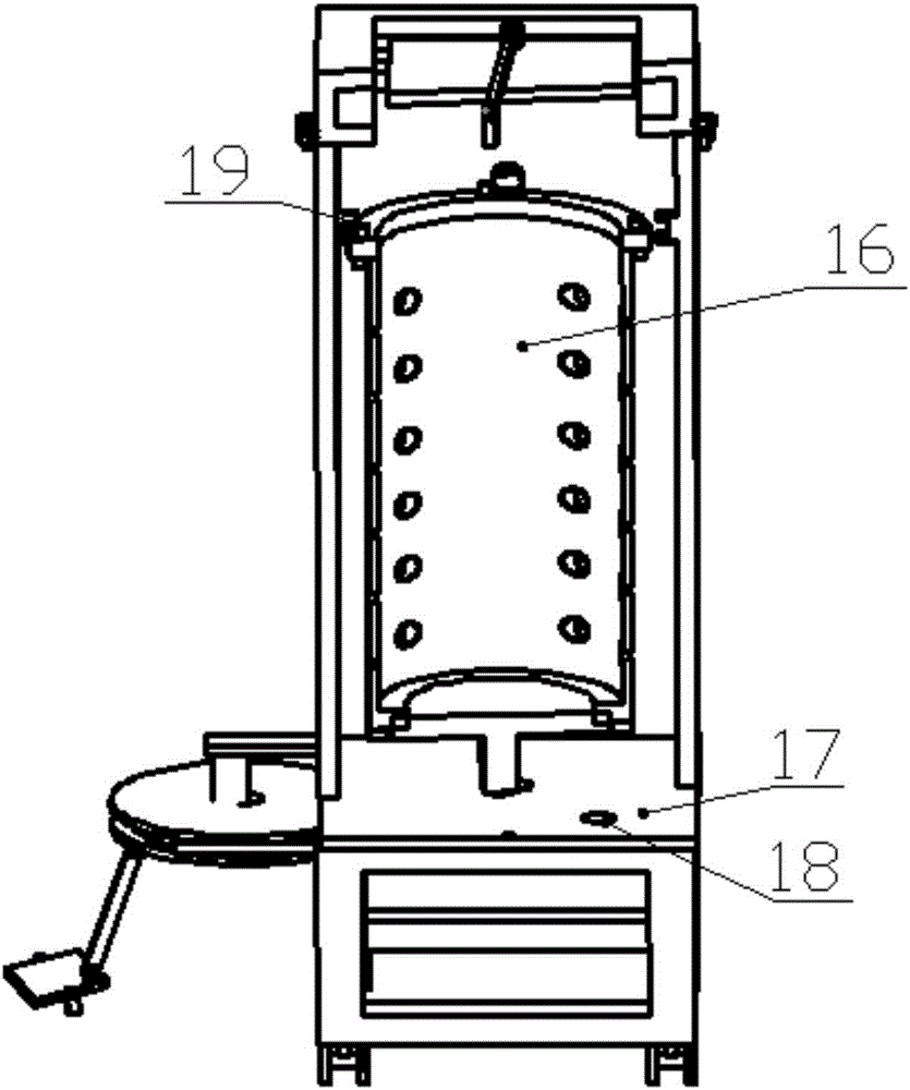 Centrifugal kitchen dustbin convenient to use