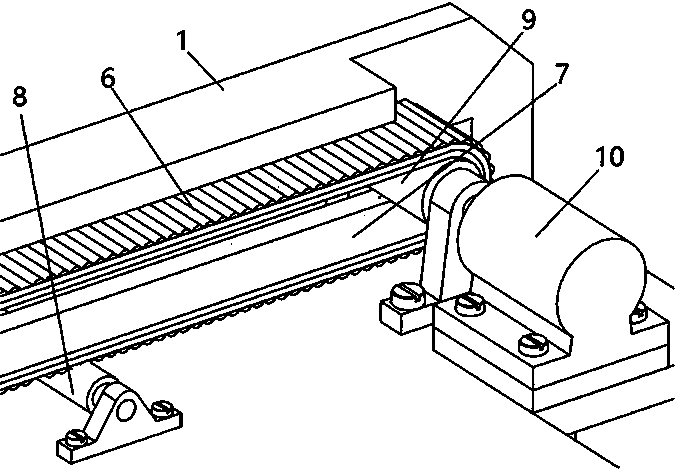 Stabilizer bar conveying and clamping device