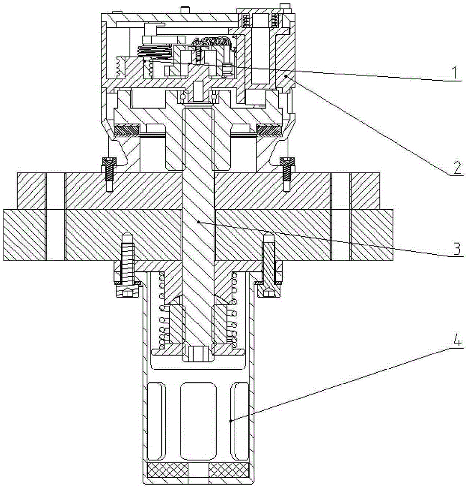 Large-bearing low-impact connecting and separating device based on memory alloy driving